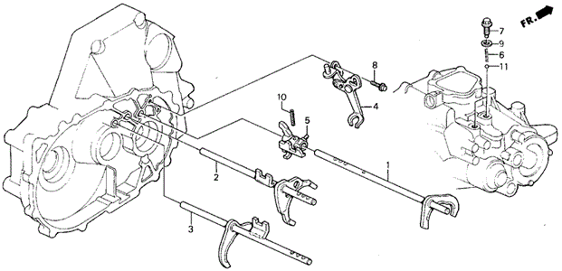 MT Shift Fork for 1993 Honda Prelude #0
