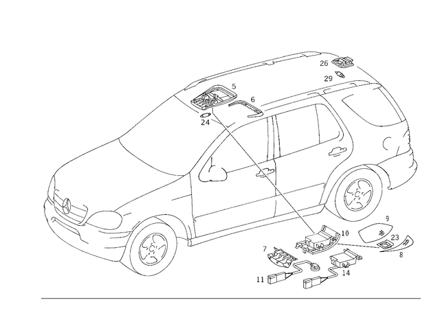1638250030 - Electrical System: Frame for Mercedes-Benz Image image