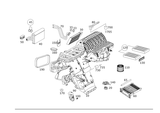 2518300660 - Heating and Ventilation: Air Conditioning System for Mercedes-Benz: GL320, ML320, R320, R350 Image image