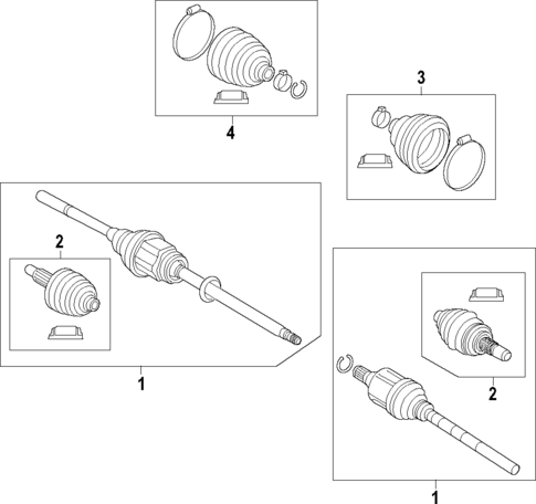 Axle Shafts & Joints for 2020 Jaguar E-Pace #0