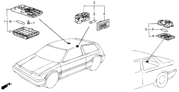 Interior Light for 1984 Honda Civic #0