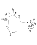 6509569AA - Electrical: Nut for Dodge: Durango | Jeep: Grand Cherokee, Grand Cherokee WK Image