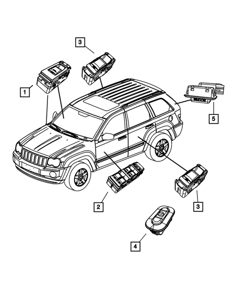 Switches for 2011 Jeep Grand Cherokee #3
