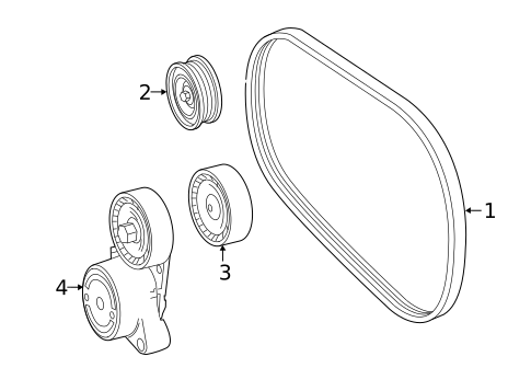 Belts & Pulleys for 2018 Mercedes-Benz GLE63 AMG S #0