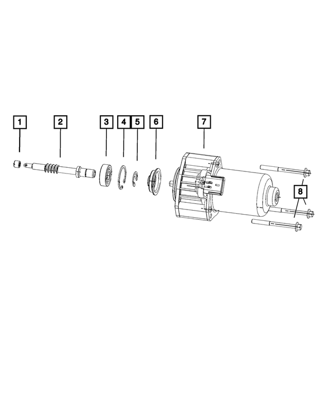 68027021AA - Transfer Case and Power Transfer Unit: Gear Motor Bearing for Mopar Image