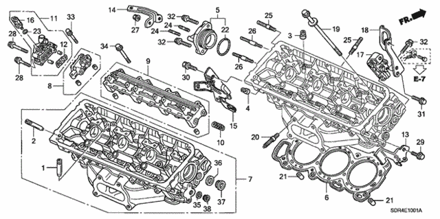Rear Cylinder Head for 2007 Honda Accord #0