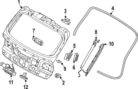 Liftgate for 2023 Genesis Electrified GV70 #0