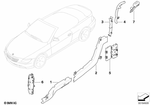 61136929353 - Vehicle Electrical System: Cable Covering F Front Left Side Member for BMW: 645Ci, 650i, M6 Image image