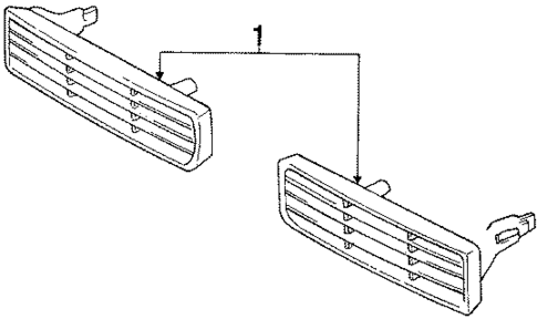 Grille for 1990 Toyota Supra #0