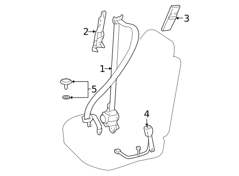 Seat Belt for 2016 Lexus LX570 #0