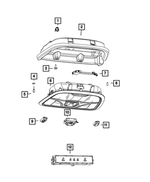 1UE042DAAJ - Interior Trim: Overhead Console for Mopar Image