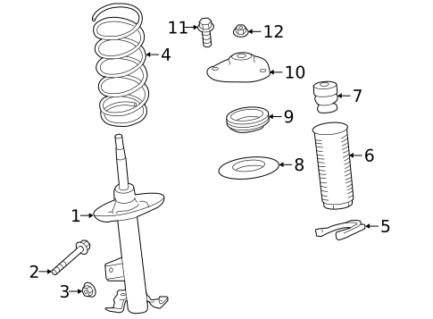 Struts & Components for 2019 INFINITI QX50 #0