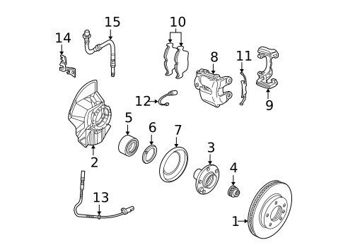 Brake Components for 2003 BMW 325xi #0