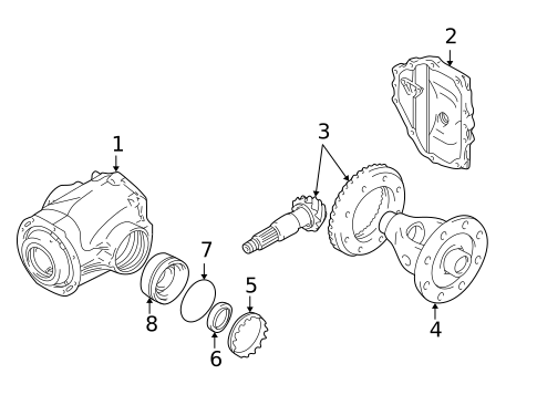 Axle & Differential for 2003 Suzuki Aerio #0