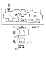 6ZW54TX7AA - Interior Trim: Windshield Molding for Mopar Image