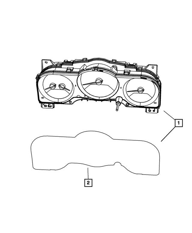 56044819AI - Instrument Panel and Radios and Consoles: Cluster for Mopar Image