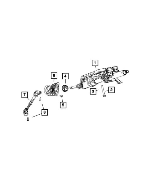 Steering Column and Intermediate Shaft for 2015 Dodge Durango #0