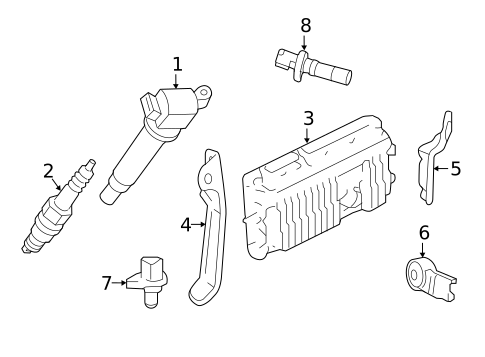 Ignition System for 2017 Toyota Camry #0