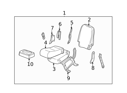Front Seat Components for 2002 Chevrolet Silverado 1500 #3