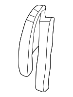 12474250 - Body: Latch Cover for Cadillac: Escalade | Chevrolet: Silverado 1500, Silverado 1500 Classic, Silverado 1500 HD, Silverado 2500, Silverado 2500 HD, Silverado 3500, Tahoe | GMC: Sierra 1500, Sierra 1500 Classic, Sierra 1500 HD, Sierra 2500, Sierra 2500 HD, Sierra 3500, Yukon Image