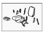 12476911 - Body: Seat Assembly for Chevrolet: Silverado 1500, Silverado 1500 HD, Silverado 2500, Silverado 2500 HD, Silverado 3500 | GMC: Sierra 1500, Sierra 1500 HD, Sierra 2500, Sierra 2500 HD, Sierra 3500 Image
