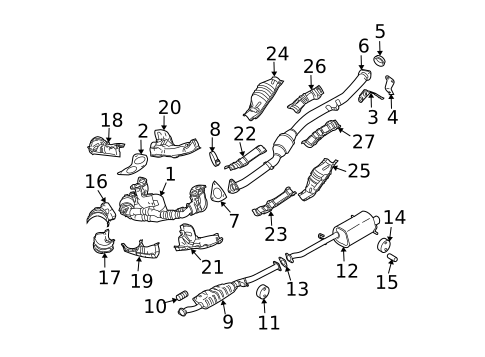 Heat Shields for 2007 Subaru Impreza #0