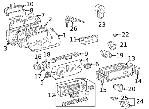 Controls for 1999 Lexus ES300 #0