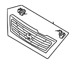 623105M125 - Body: Grille for Nissan: Sentra Image