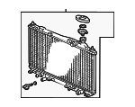 19010PMMA02 - : 2001-2005 Honda Civic - Radiator (Denso) for Honda: Civic Image