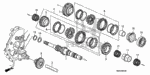 23210RPHA02 - Transmission - Manual: MAINSHAFT for Honda Image
