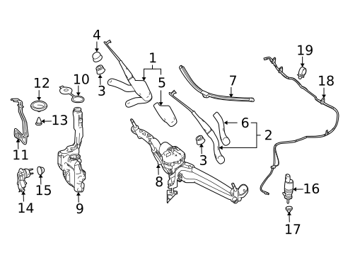 Wiper & Washer Components for 2021 Mercedes-Benz Metris #4