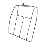 1JL121D5AA - Body: Seat Back Cover for Ram: Dakota Image