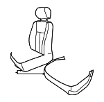 5161574AB - Body: Seat Cushion Pad for Ram: Dakota Image