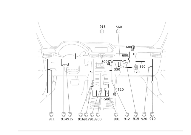 38270204 - Electrical Equipment and Instruments: Connecting Cable for Mercedes-Benz Image