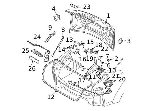 Trunk for 2009 Audi S8 #0
