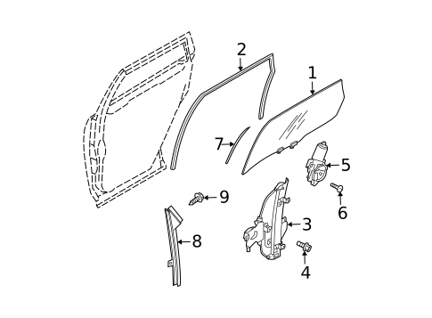 Rear Door for 2007 Nissan Murano #1