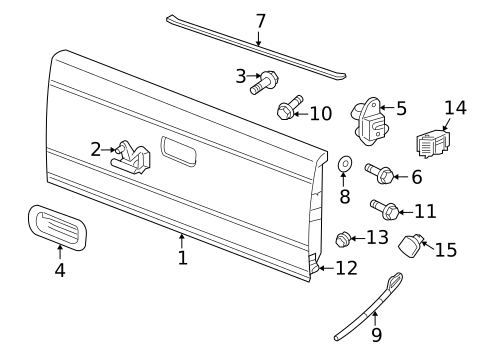 Tailgate for 2009 Mitsubishi Raider #0