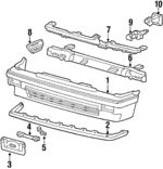 62511SB3010 - Body: Bumper Cover for Honda: Civic Image