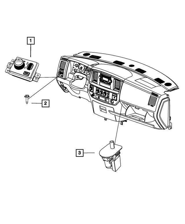 68189144AA - Electrical: Headlamp Switch for Mopar Image