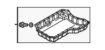 7K103602F - Engine: Lower Oil Pan for Audi Image