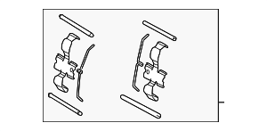 494752080 - : Disc Brake Anti-Rattle Clip Set for Toyota Image