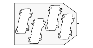 494552210 - : Brake Pads Shim for Toyota Image