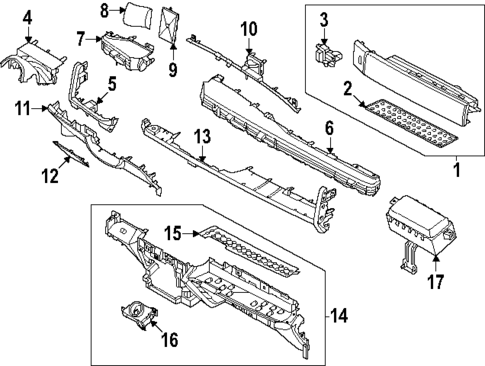 Instrument Panel Components for 2025 Hyundai Santa Fe #0