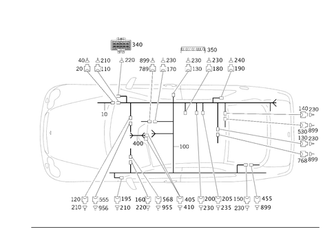 Cable Harness Automobile Telephone for 2008 Mercedes-Benz CLK63 AMG #0