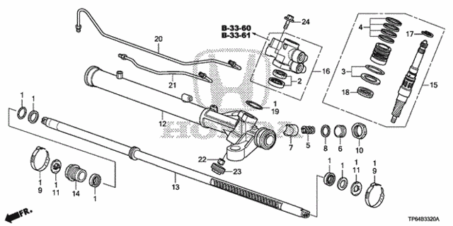 P.S. Gear Box Components (Hps) for 2012 Honda Crosstour #0