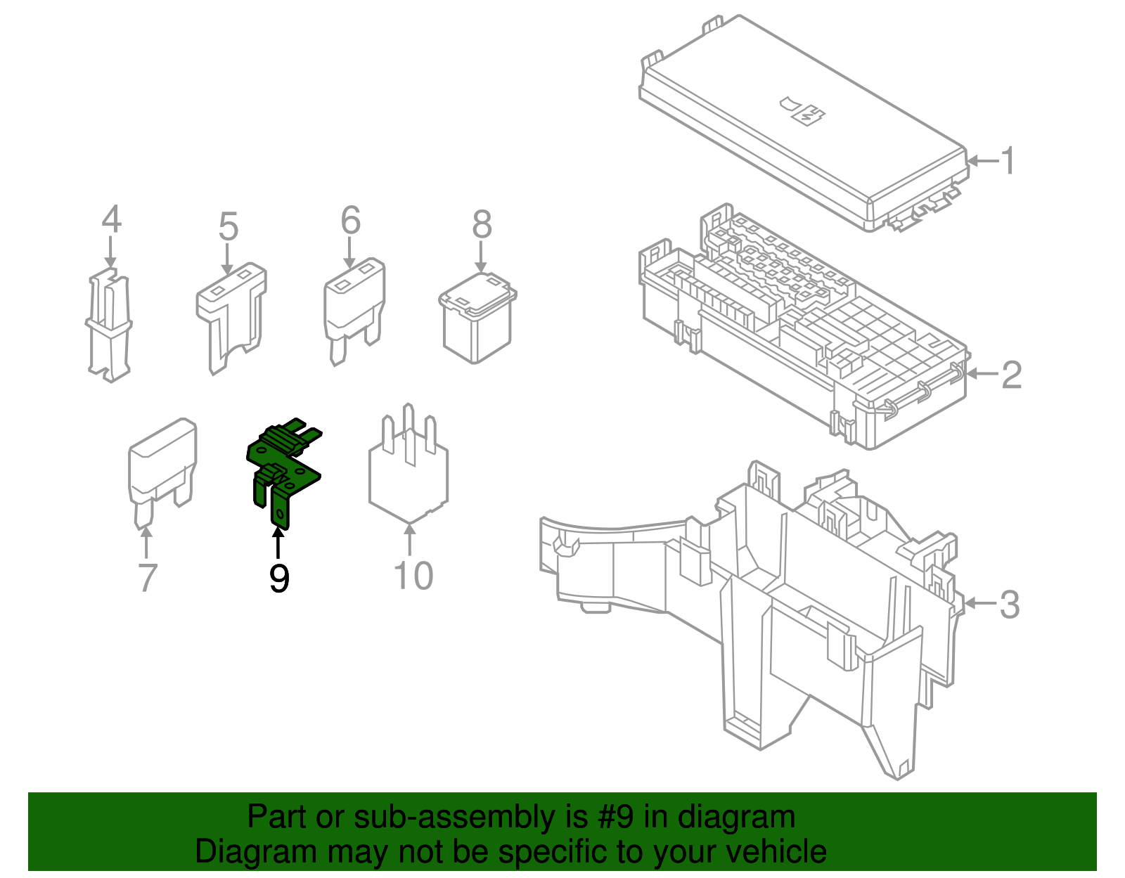 Fusible Maxi D'origine Ford - Référence LJ8Z-14526-C - Neuf Avec Garantie 1 An