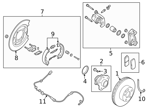 Rear Brakes for 2014 Nissan Pathfinder #2
