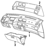 MB721089 - Body: Instrument Panel for Dodge: Colt Image