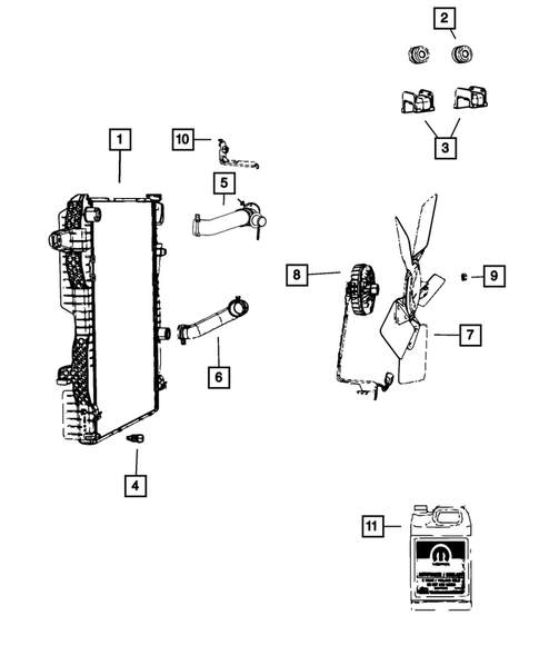 Radiator and Related Parts; Charge Air Cooler for 2014 Ram 3500 #9