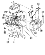 55255333AC - : Battery Strap for Mopar Image